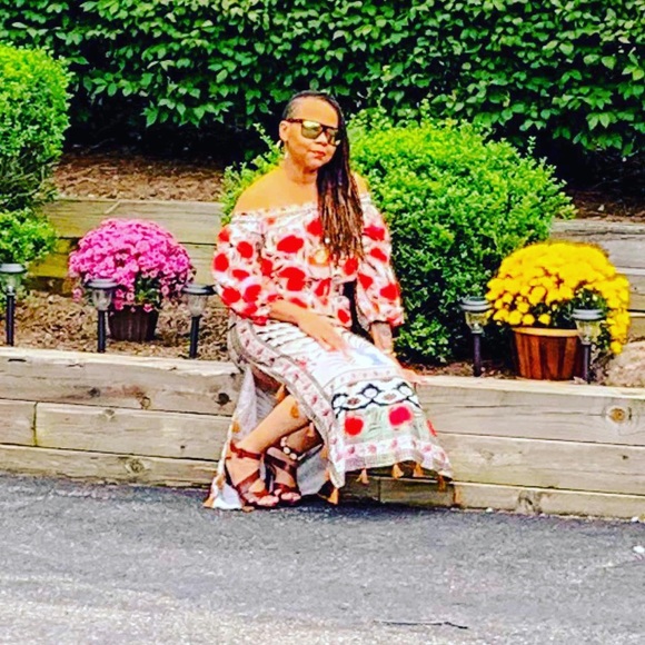 Bohemian Rose Print Maxi in All Sizes - Picture 4 of 8